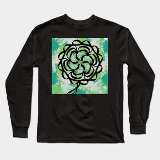 Tie Dye Clover Luck Long Sleeve T-Shirt